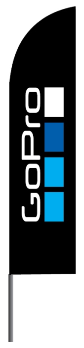 Διαφημιστικές σημαίες φτερό 60x240cm για την GoPro