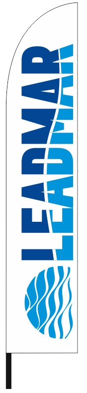 Διαφημιστικές σημαίες φτερό 70x340cm για την εταιρεία LEADMAR ΕΠΕ