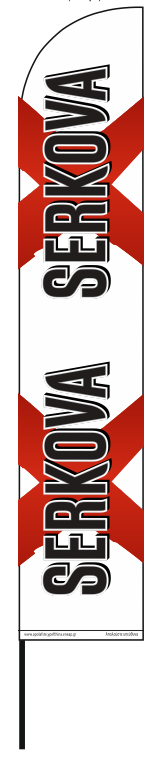 Διαφημιστικές σημαίες φτερό 80x410cm για την εταιρεία ΑΜΒΥΞ ΑΕ